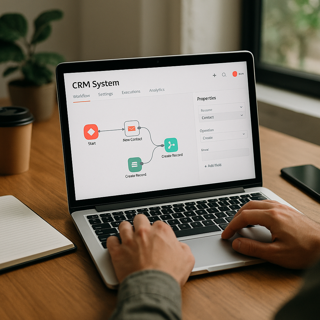 בניית מערכת CRM ב־N8N: מדריך מקיף